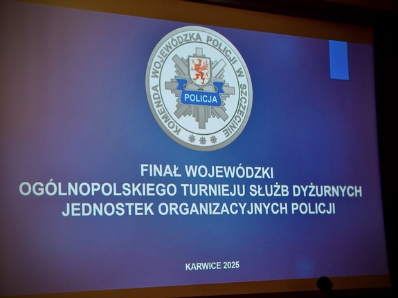 prezentacja wojewódzkich eliminacji do fianłu V edycji ogólnopolskiego Turnieju Dyżurnych Policji
