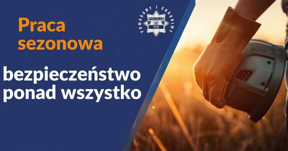 Plakat praca sezonowa hasło reklamowe