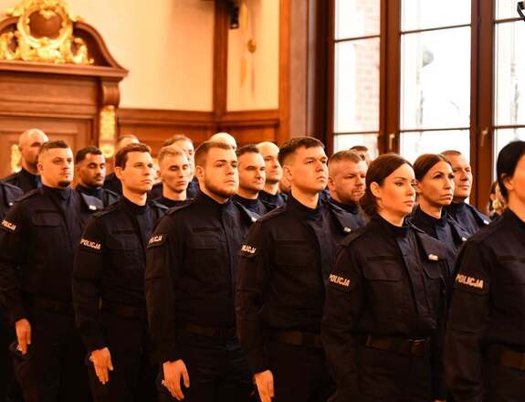 ślubowanie policjantów